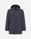 Herno Long Parka In 2-layer Windstopper In Blue