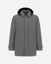 Herno Long Parka In 2-layer Windstopper In Gray