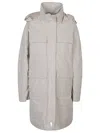 Herno Multi-pocket Hooded Parka In White