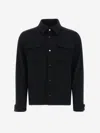 Herno Wool And Cashmere Overshirt In Blue