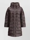 Herno Long Quilted Padded Jacket In Brown