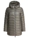 Herno Long "resort" Down Jacket In Ultralight Nylon In Gray