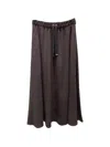 Herno Drawstring Maxi Skirt In Brown