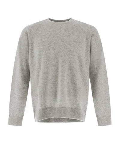 Herno Long-sleeve Cashmere Jumper In Gray