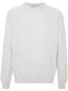 Herno Grey Cashmere Sweater In Grey