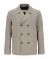 Herno Long Sleeve Casual Jacket In Gray