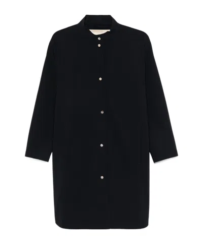 Herno Long Sleeve Coat In Black