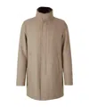 Herno Long Sleeve Coat In Neutral