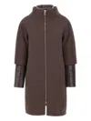 Herno Two-in-one Cotton Jacket In Animal Print
