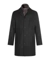 Herno Button-fastening Detachable-liner Coat In Black