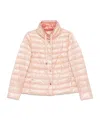 Herno Quilted Lightweight Polyamide Jacket With Contrasting Collar In Pink