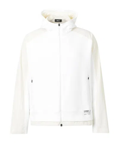 Herno Long Sleeve Hooded Casual Jacket In White