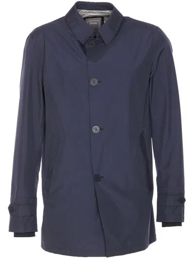 Herno Men's Shirts In Blue