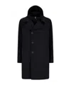 Herno Hooded Single-breasted Coat