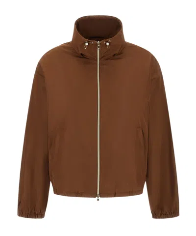 Herno Long Sleeve Jacket In Brown