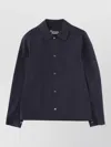 Herno Collared Jacket Long Sleeves Front Pockets In Blue
