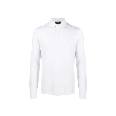 Herno Long Sleeve Polo Shirt In Multi