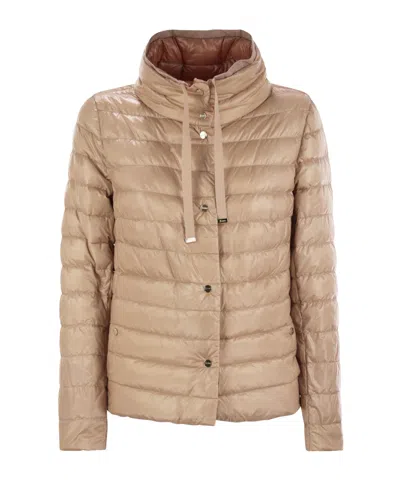 HERNO LONG SLEEVE QUILTED DOWN JACKET