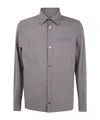 Herno Long Sleeve Jacket With Collared Neck And Pocket In Gray