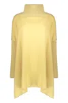 Herno Long Sleeve Shirt With High Collar In Yellow