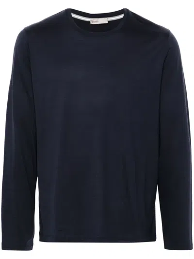 HERNO LONG-SLEEVE WOOL T-SHIRT