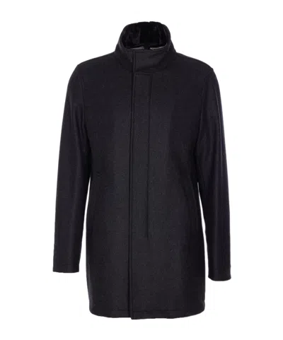 HERNO LONG SLEEVE ZIP-UP COAT