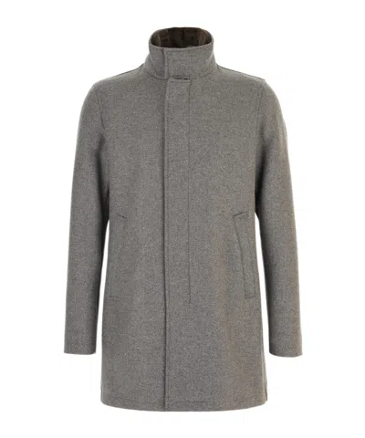 HERNO PATCH-POCKET COAT
