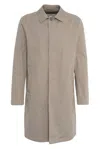 Herno Long Sleeved Button Detailed Coat In Gray