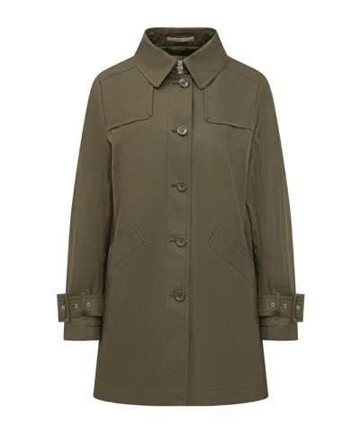 HERNO HERNO LONG SLEEVED BUTTONED TRENCH COAT