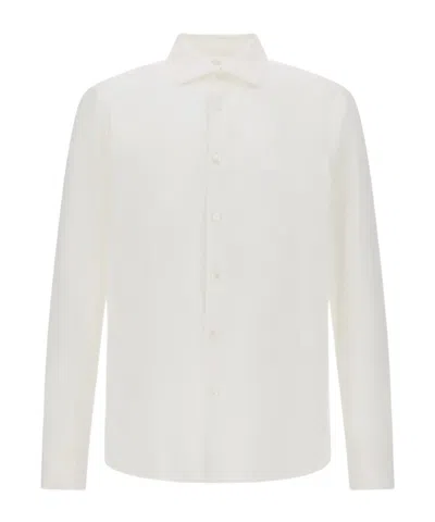 Herno Long Sleeved Button-fastened Shirt In White