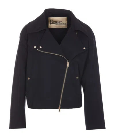 HERNO HERNO ZIP-UP BIKER JACKET