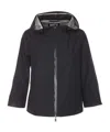 Herno Goretex New Paclite Zipper Cape In Black