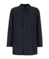 Herno Single-breasted Jacket With Two Front Pockets In Black