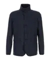 Herno Polyester Jacket With Chest And Flap Pockets In Black