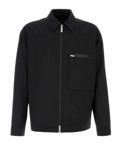 Herno Long-sleeved Casual Jacket In Black