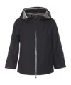 Herno Goretex New Paclite Zipper Cape In Black