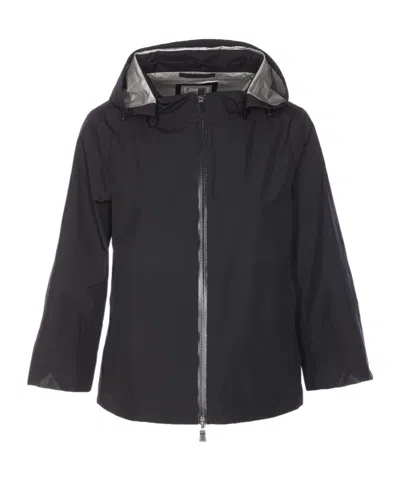 HERNO HERNO HOODED ZIP-UP JACKET