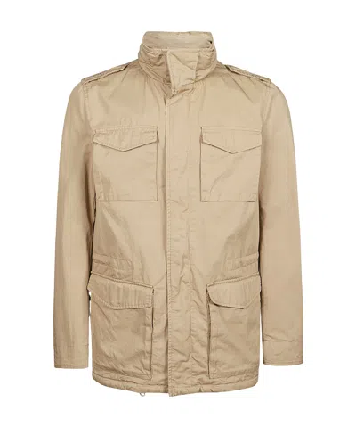 Herno Long-sleeved Casual Jacket In Nude
