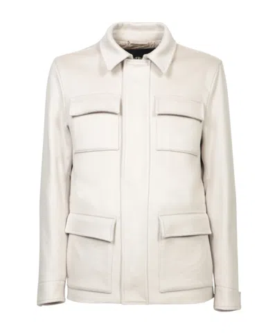 HERNO HERNO ZIP-UP LONG-SLEEVED JACKET