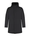 Herno Long-sleeved Coat In Black