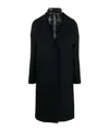 Herno Long Cloth Jacket For Women In Black