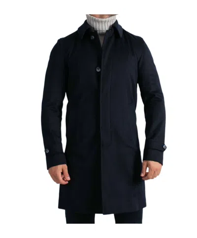 Herno Long-sleeved Coat In Black