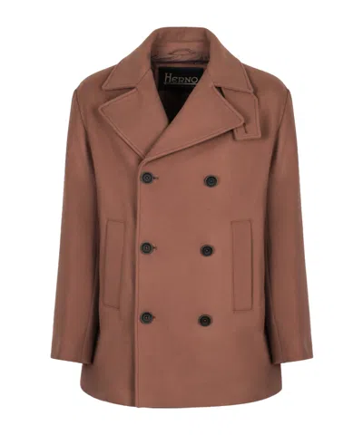 HERNO HERNO DOUBLE-BREASTED PEACOAT
