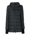 Herno Long Black Down Jacket With Hood In Nylon Woman In Black