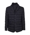 Herno La Giacca Water Resistant Down Blazer With Removable Bib In Black