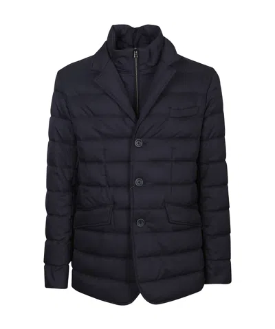 HERNO HERNO LAYERED-EFFECT QUILTED DOWN JACKET