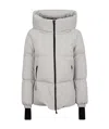 Herno Women's Quilted Hooded Down Jacket In Gray