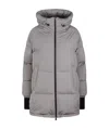 Herno Long Down Jacket In Gore-tex In In Gray