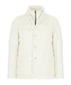 Herno Quilted Button-fastening Padded Jacket In White