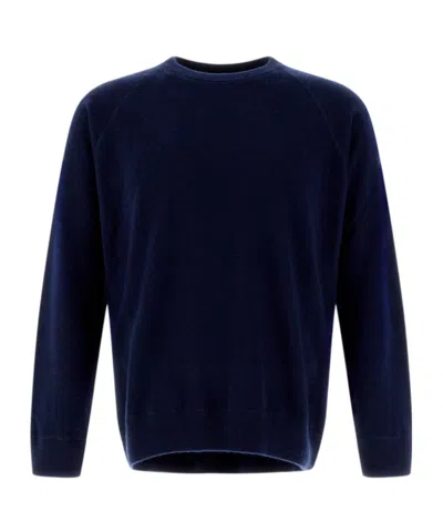 Herno Long-sleeved Crewneck Jumper In Black